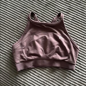 Oner Active high neck sports bra charcoal size medium